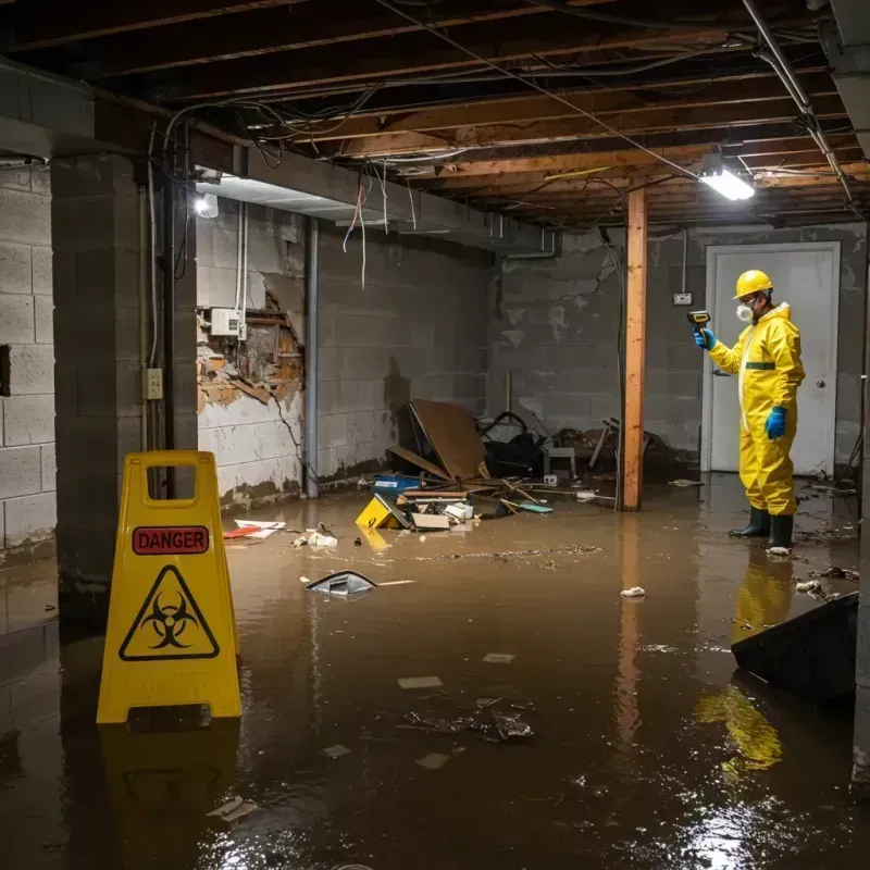 Flooded Basement Electrical Hazard in Hillsboro, OR Property